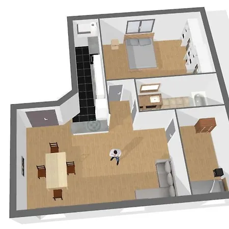 Apartamento Charmants 3 Pieces A